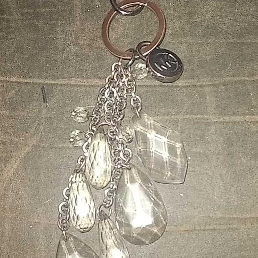 Michael Kors Silver Gray Key Card Holder